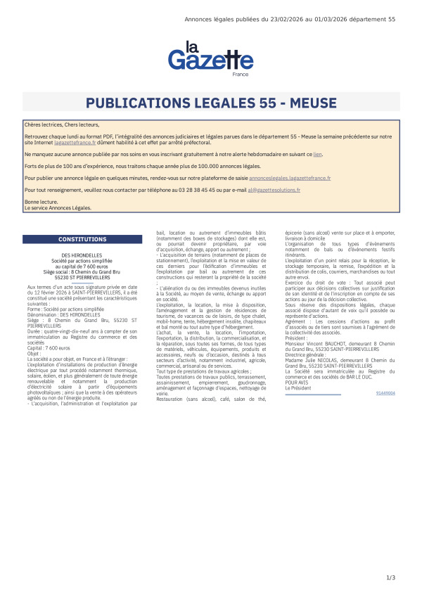 AJL Meuse du 23/02/26 au 01/03/26