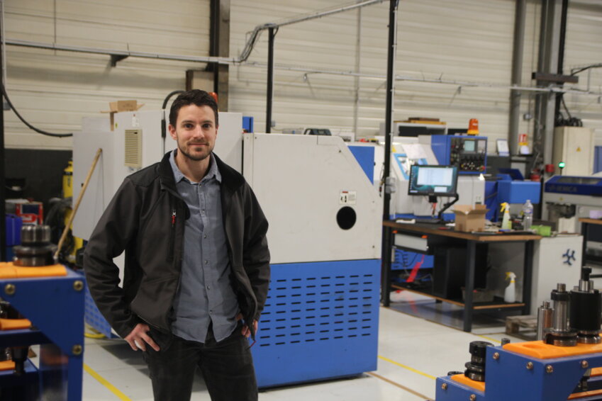 Maxime Lachenaud a pris les rênes de Technimeca en 2022 et a entrepris la modernisation de l'outil de production. © Aletheia Press / B.Delabre