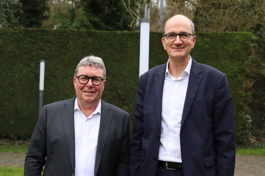 Thierry Dujardin, directeur général et Paul Damestoy, directeur général adjoint du groupe IRD. © Aletheia Press / E. Chombart