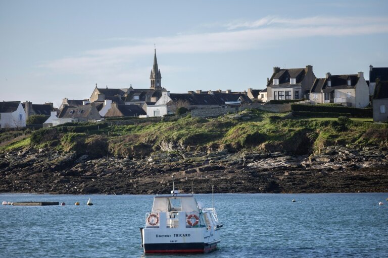 Vue d'une partie de l'île de Molène, dans le Finistère, le 3 février 2026 © Fred TANNEAU