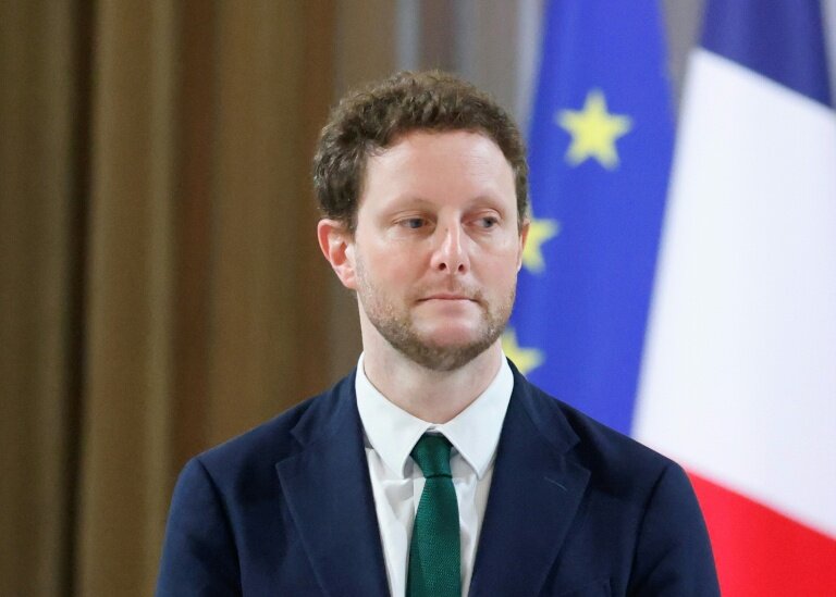 Le haut-commissaire au Plan Clément Beaune, le 31 mars 2025 à Paris © Ludovic MARIN