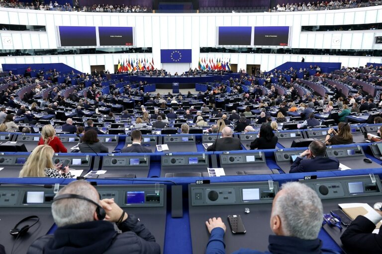 Le Parlement européen, à Strasbourg, le 9 février 2026 © FREDERICK FLORIN