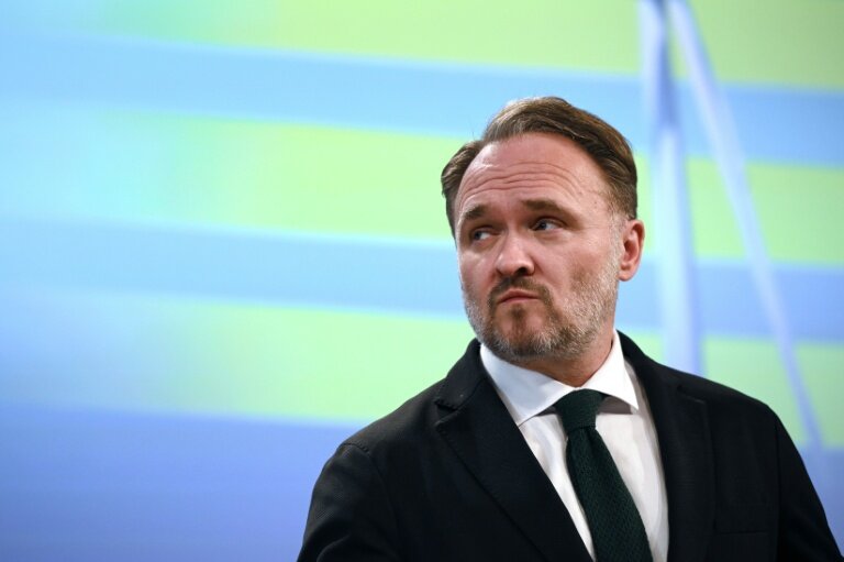 Le commissaire européen à l'énergie, Dan Jorgensen, à Bruxelles le 16 octobre 2025. © Nicolas TUCAT