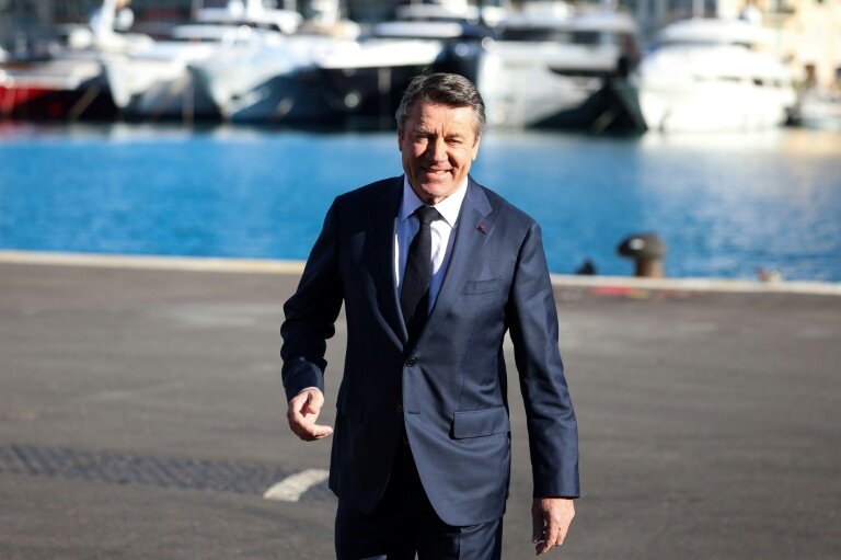 Le maire Horizons de Nice Christian Estrosi, dans sa ville, avant le meeting de lancement de sa sampagne pour les municipales, le 23 novembre 2025 © Valery HACHE