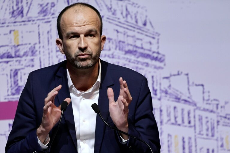 Le coordinateur de La France insoumise, Manuel Bompard, le 30 janvier 2026 à Paris © STEPHANE DE SAKUTIN