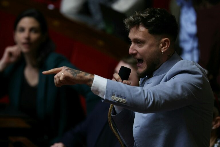 Le député LFI Raphaël Arnault à l'Assemblée nationale le 22 janvier 2026. © Thomas SAMSON