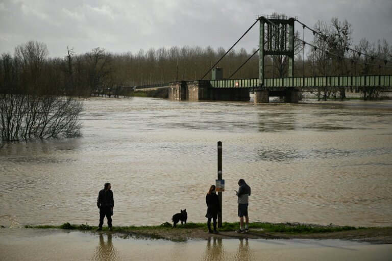 La Garonne en crue à Marmandes, dans le Lot-et-Garonnes © Philippe LOPEZ