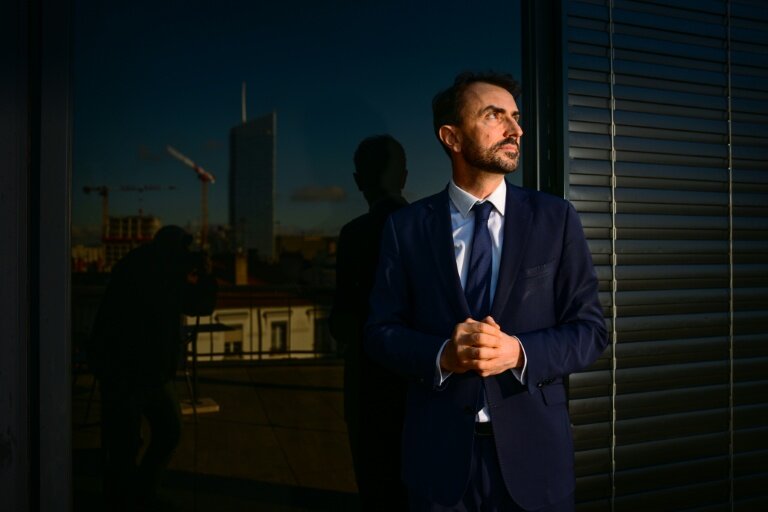 Le maire écologiste de Lyon, Grégory Doucet, le 29 janvier 2026 à Lyon © OLIVIER CHASSIGNOLE