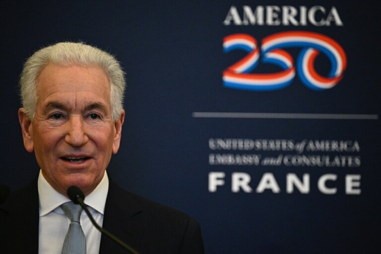L'ambassadeur américain Charles Kushner en poste à Paris, le 4 décembre 2025 à Paris © JULIEN DE ROSA
