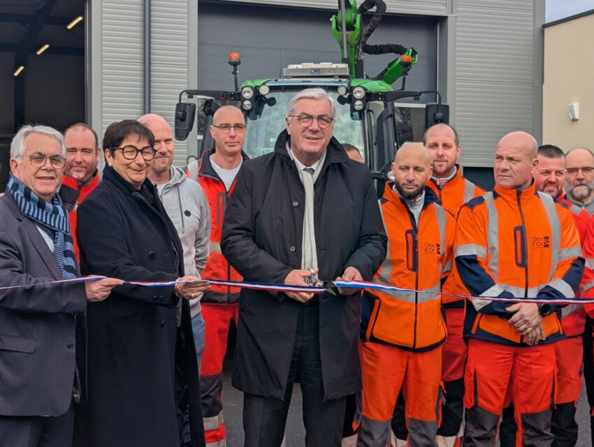 François Sauvadet, président du conseil départemental de Côte-d’Or, a inauguré son nouveau centre technique chargé de l’entretien de 250 kilomètres de route. © Aletheia Press / N. Hubert