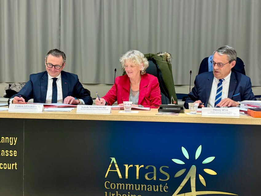 La signature a eu lieu le 3 février 2026. ©Communauté Urbaine d’Arras
