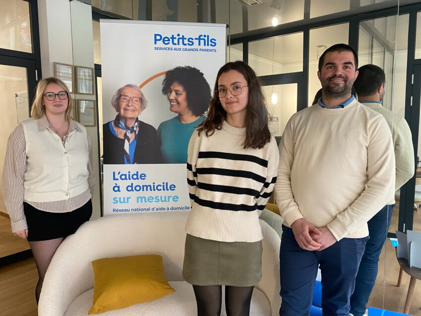 Chloé Dubuc, Audrey Delabie et Benjamin Biteau.