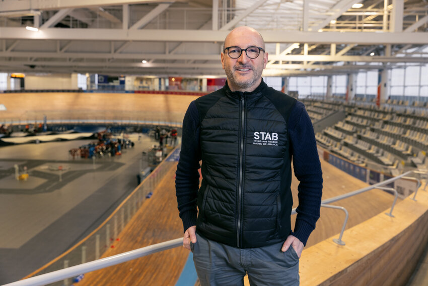 Franck Baudoux, directeur général du Stab Vélodrome de Roubaix. ©Lena Heleta