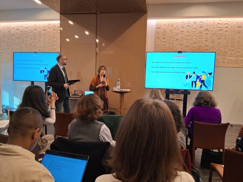 © A.DAUBREE Valérie Lion, lors de son intervention.