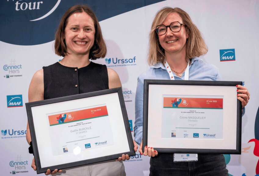 Gaëlle Burcklé et Céline Masquelier, les deux lauréates régionales de 2025.