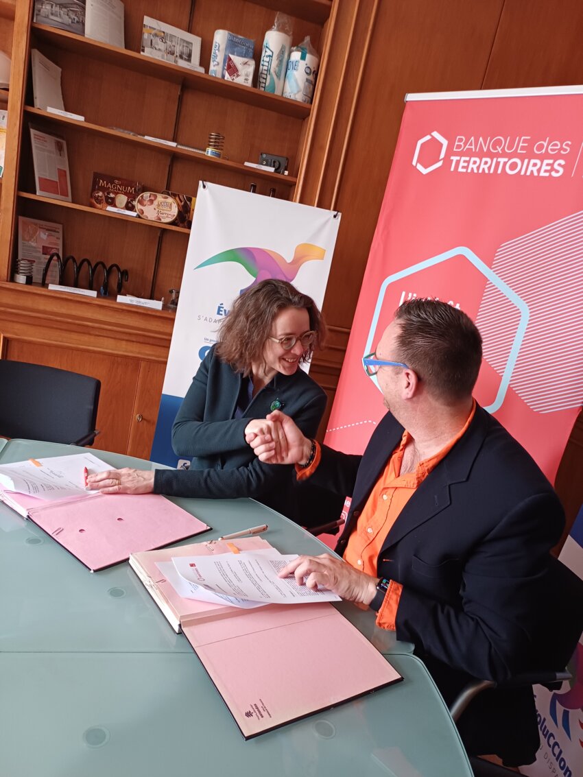 © CCI Meuse Haute-Marne. Convention signée entre la Banque des territoires Grand Est et la CCI Meuse Haute-Marne.
