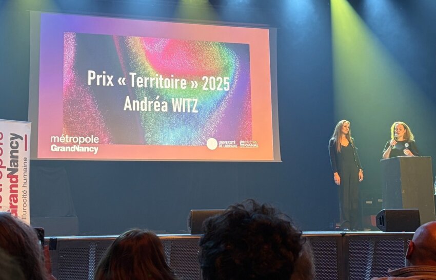 Dr Andréa Witz, docteur en pharmacie et assistante spécialiste à l'ICL, a remporté le «Prix Territoire 2025», remis par la Métropole du Grand Nancy. © Institut de Cancérologie de Lorraine (ICL).