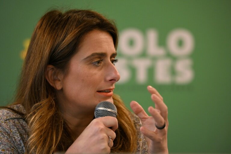 La secrétaire nationale des Ecologistes Marine Tondelier le 19 janvier 2026, à Paris © Blanca CRUZ