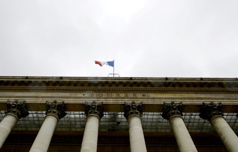 L'ancien siège de la Bourse de Paris, le palais Brongniart, à Paris le 24 août 2015 © ERIC PIERMONT