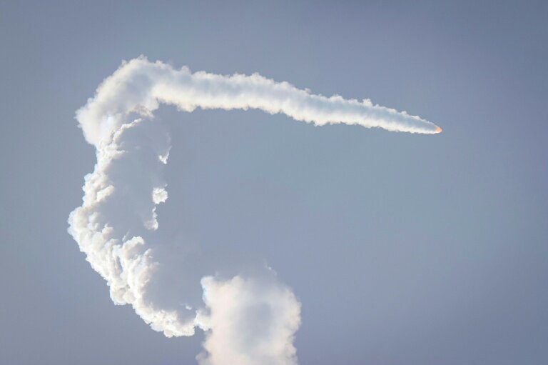 Le lancement de Kairos 3 vu de Nachikatsuura, au Japon, le 5 mars 2026 © STR