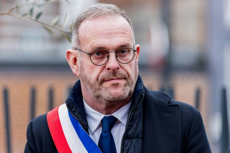 Le maire de Hénin-Beaumont, Steeve Briois, le 13 février 2026 à Hénin-Beaumont, dans le Pas-de-Calais © Sameer Al-DOUMY