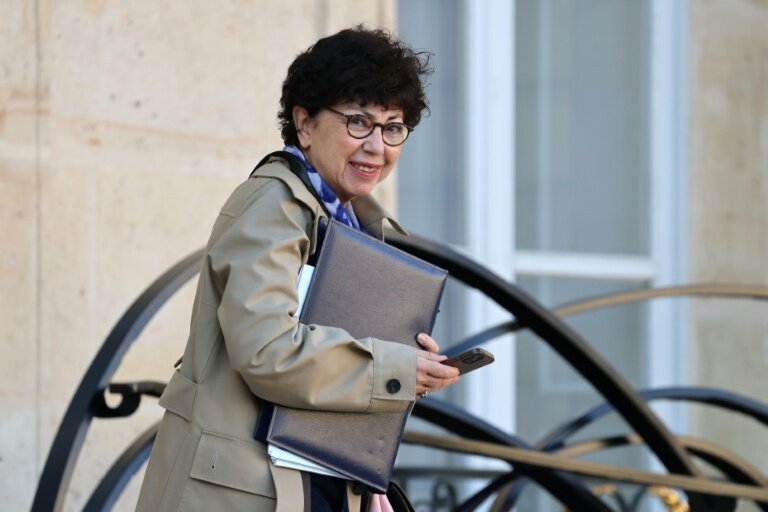 La ministre française de la Transition écologique Monique Barbut, à Paris le 25 février 2026. © Ludovic MARIN