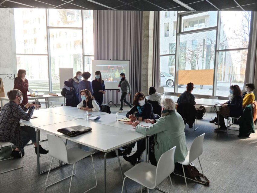 Le collectif a organisé une série d'ateliers pour charter ses actions à l'occasion du 8 mars.