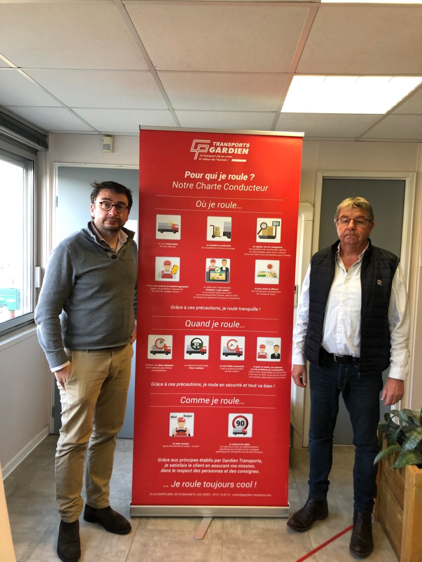 Cyril (à gauche) et Patrick Gardien. © Gardien Transports