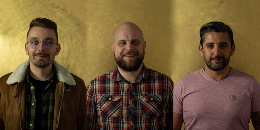 Les fondateurs de Sköpe avec de gauche à droite : Clément, Florian et Fouad.