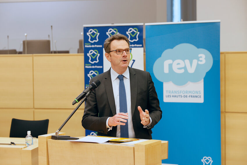 Frédéric Motte, président de la Mission rev3 et conseiller régional en charge de la Transformation économique. 