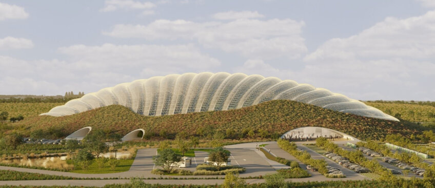 Les travaux de la serre géante Tropicalia pourraient commencer avant la fin de l’année. © Opale Tropical Concept