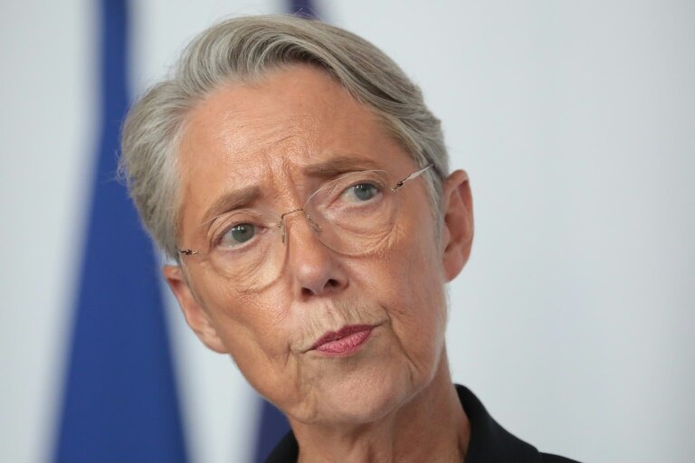 La Première ministre Elisabeth Borne le 25 juillet 2023 au Havre © LOU BENOIST