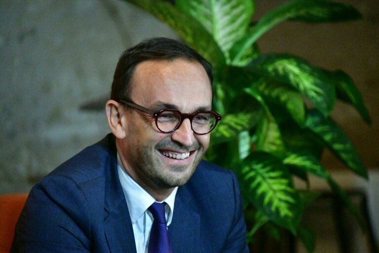 Le ministre délégué aux Comptes publics, Thomas Cazenave, 
assiste aux Journées parlementaires du MoDem, le 11 septembre 2023 à La  Roche-Posay, dans la Vienne © Pascal LACHENAUD