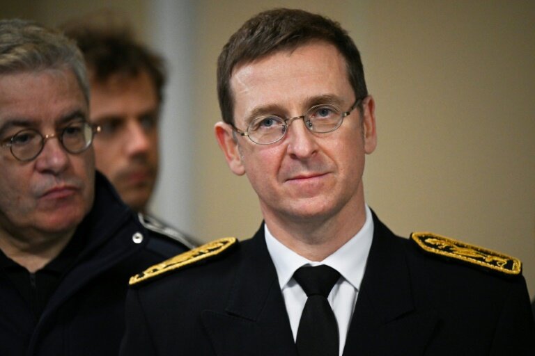 Le préfet du Val d'Oise Pilippe Court, "influenceur" de la sécurité alimentaire, le 31 décembre 2022 à Argenteuil © Anna KURTH