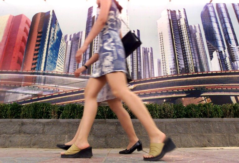 Les prix en Chine ont encore baissé en janvier, à leur rythme le plus rapide depuis 14 ans, le gouvernement tentant de relancer la consommation des ménages © STEPHEN SHAVER