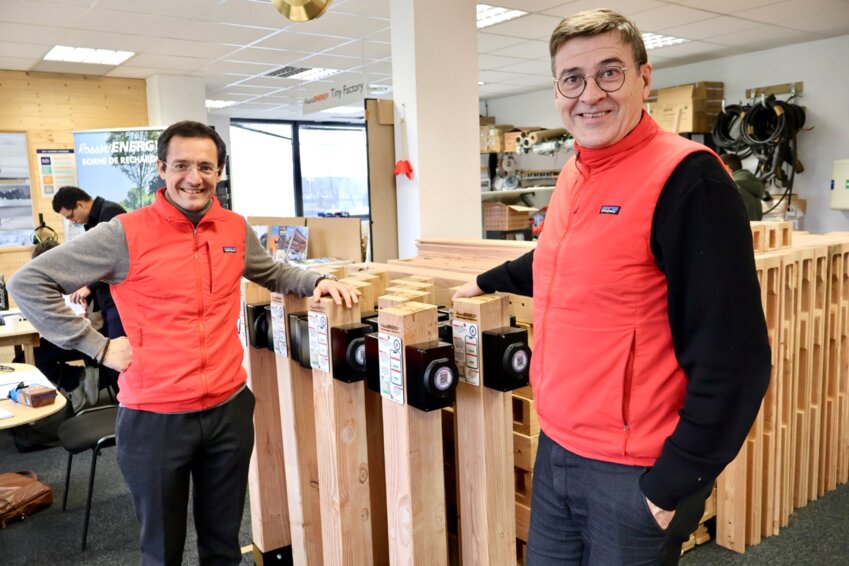 Luca Rossini, dirigeant de RossiniEnergy et Lionel Chevalier, directeur des partenariats.