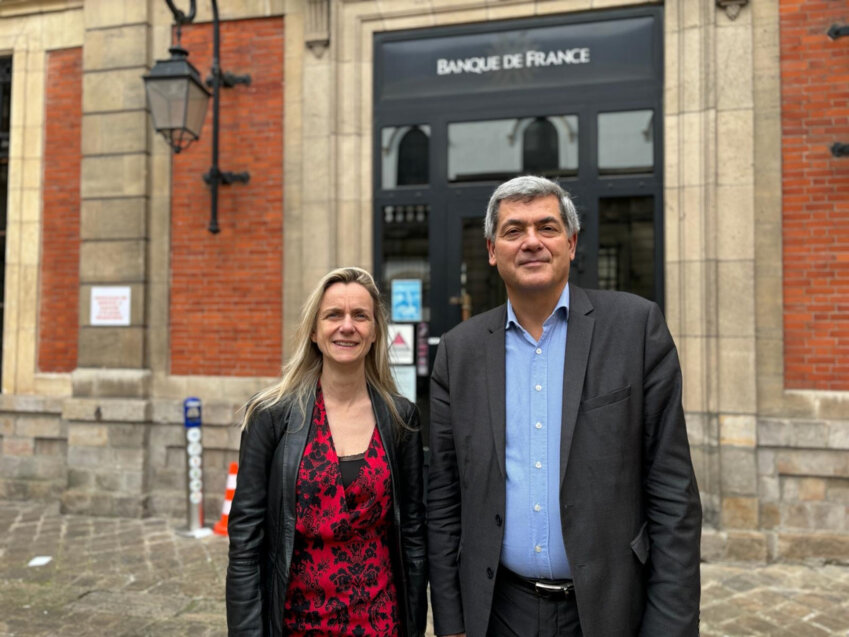 Carine Jupin, directrice régionale de la Banque de France et Frédéric Visnovsky, médiateur national du crédit aux entreprises.
