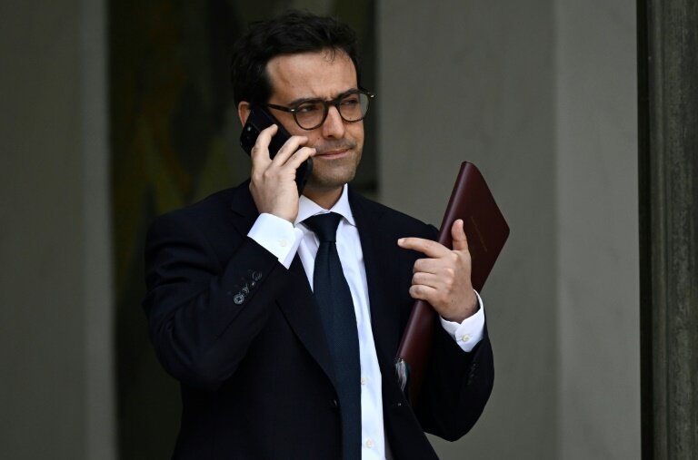 Le ministre de l'Europe et des Affaires étrangères, Stéphane Séjourne, à l'Elysée à Paris, le 12 juin 2024 © JULIEN DE ROSA