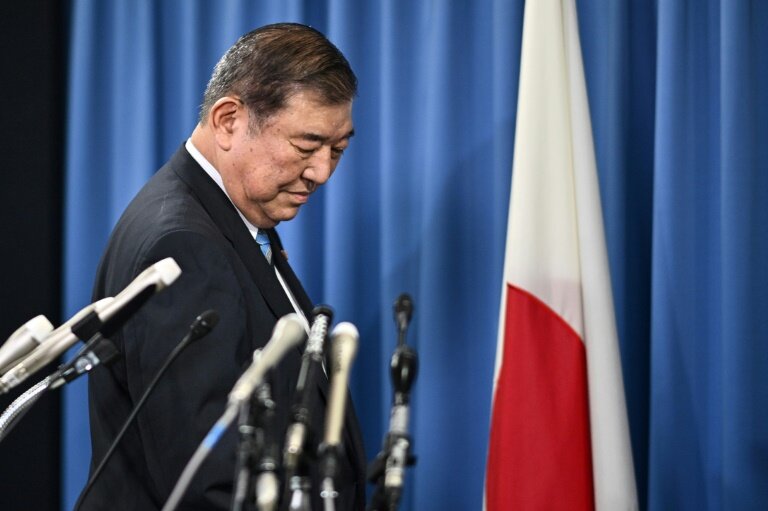 Shigeru Ishiba, nouveau Premier ministre du Japon, lors d'une conférence de presse le 30 septembre 2024 à Tokyo © Philip FONG