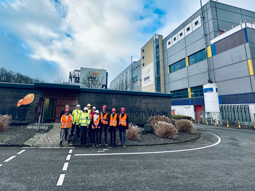 Lors de la visite de l'incinérateur situé à Neunkirchen en Sarre. © CCAM.