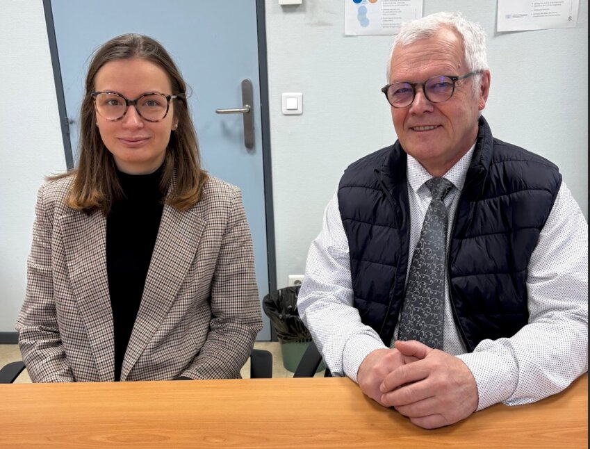 © Alexandra Marquet - Elise Branger, cheffe de projets mobilités et Benoît Hacquin, le président du Pays Barrois