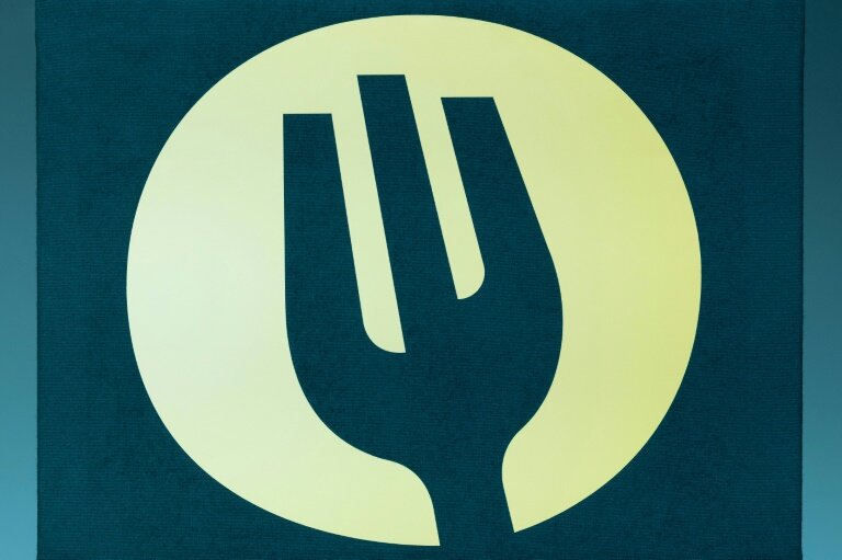 Le logo de la plateforme TheFork, le 2 décembre 2024 à Paris © JOEL SAGET