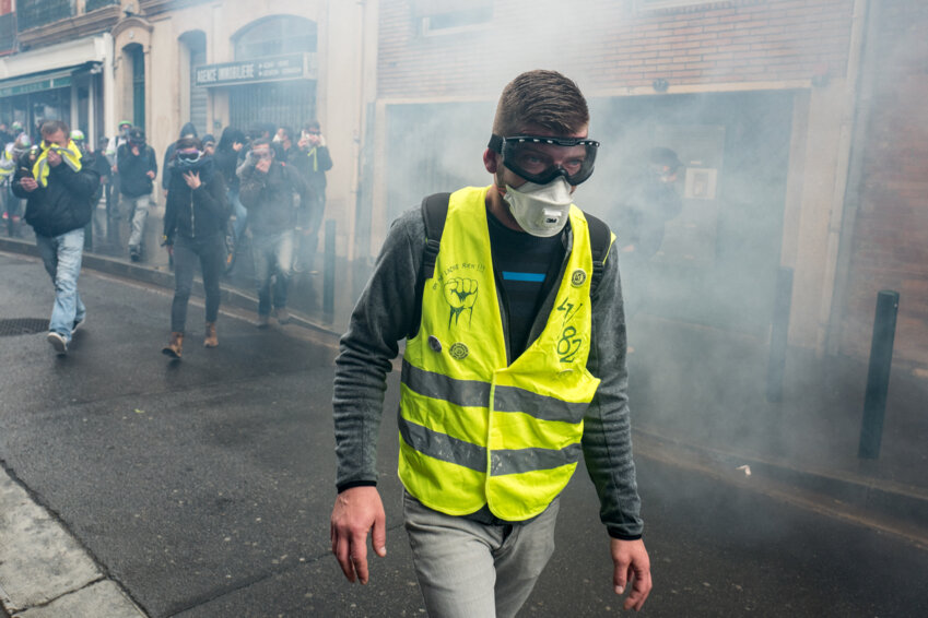 Le mouvement des "Gilets Jaune" avait débuté en 2018. ©FREDERIC SCHEIBER / Hans Lucas