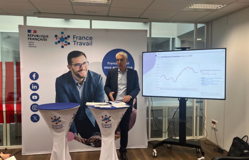 Frédéric Danel, directeur régional France Travail Hauts-de-France, a présenté le bilan 2024 de la région Hauts-de-France. 