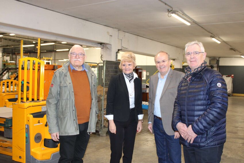 de g. a dr. Denis Flour, vice-président du Plateau Picard, Christine Ferreira, PDG FIIT France, , Olivier De Beule, président du Pateau Picard et Jean-Paul Baltz, vice-président du Plateau Picard.
