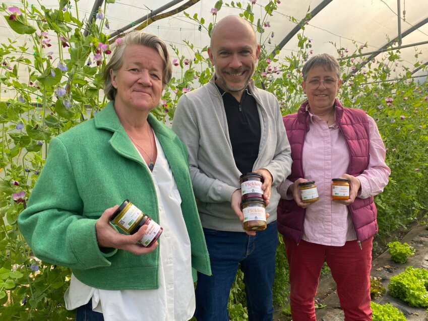 Fabienne de Lardemelle, Sandrine Voisin et Nicolas Guillou.