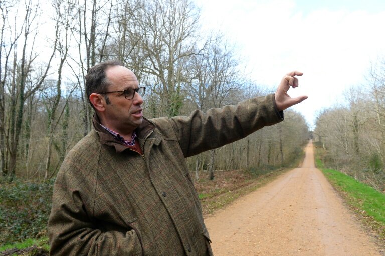 Antoine d'Amécourt, forestier et président de Fransylva, le 4 février 2022 à Avoise, dans la Sarthe. © JEAN-FRANCOIS MONIER