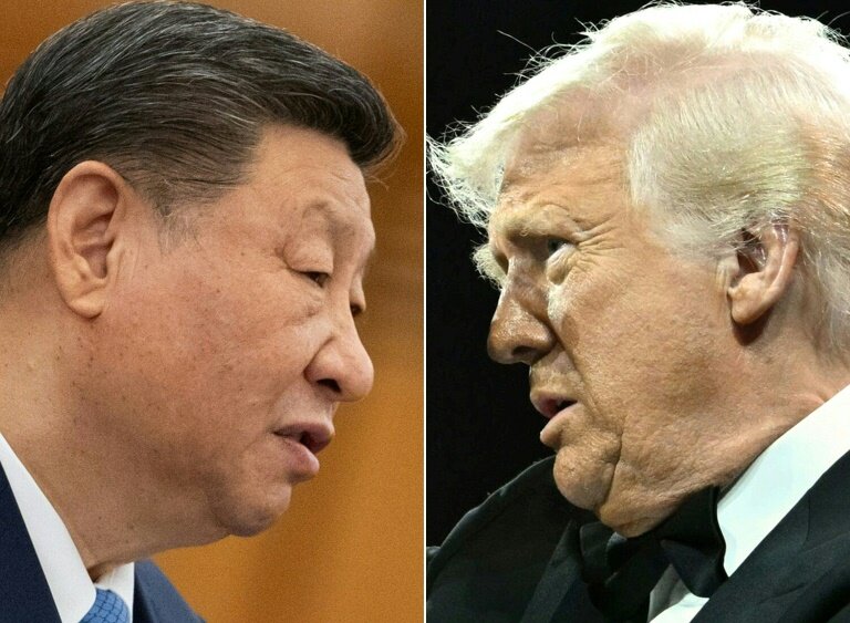 Les présidents chinois Xi Jinping et américain Donald Trump © Andres MARTINEZ CASARES