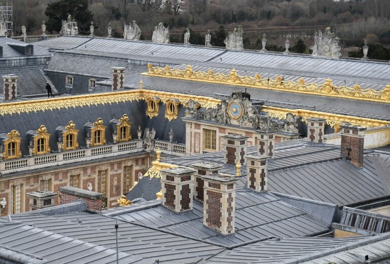 Les toits du château de Versailles, le 10 décembre 2020 © ALAIN JOCARD