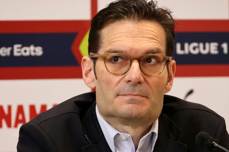 Joseph Oughourlian , président du RC Lens, ici pris le 3 juin 2024 au centre d'entraînement du club © Denis CHARLET